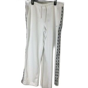 Nike Pants Women's Size XL Color White Loose Fit Open Ankle Hem Pants Sportswear